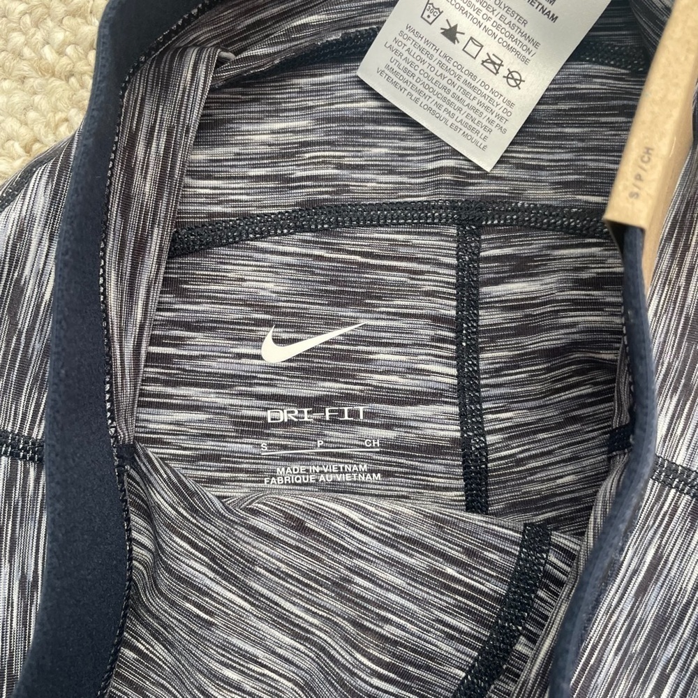 Nike Pro Women’s 3” Dri-Fit Navy Blue Training Spacedye Spandex Sz S NWT - Picture 5 of 6